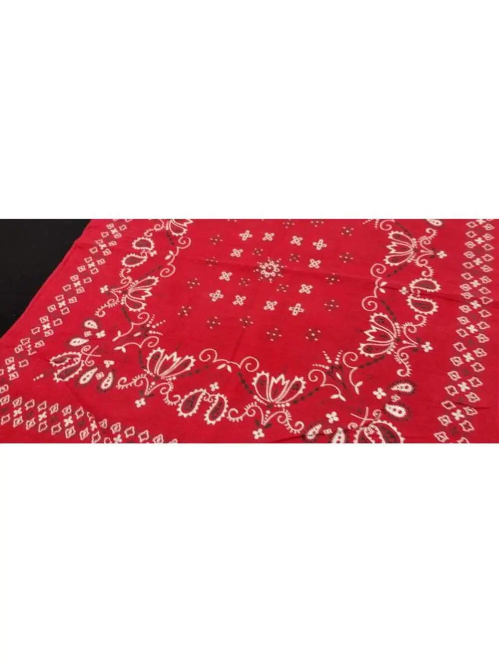 Vintage 40s Bandana Elephant Trunk Up Rare Size FAST COLOR 100% Cotton Red Scarf